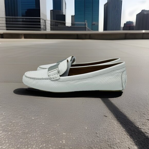 Calvin Klein Shoes Womens Size 11 White Lisette Flats Classic Comfort Loafers - Picture 2 of 10
